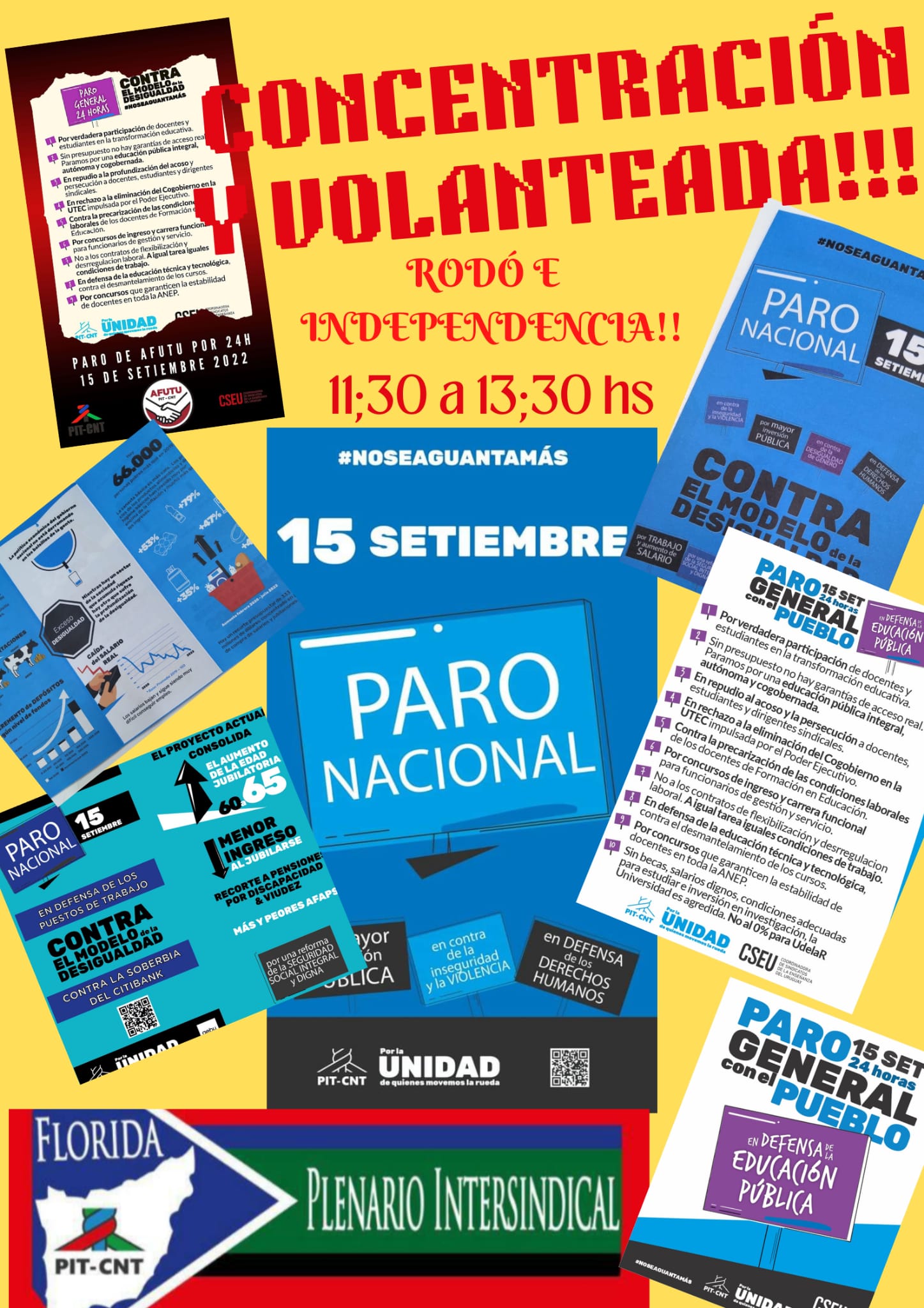concentracion y volanteada