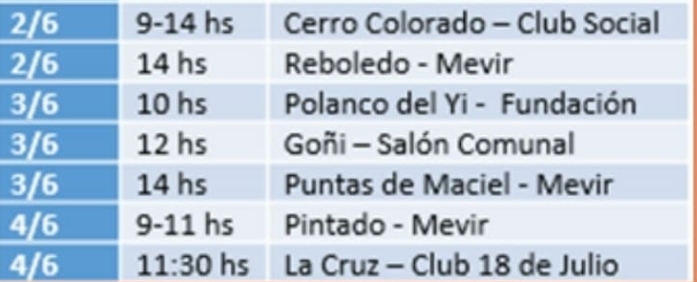continua la vacunacion pueblo a pueblo
