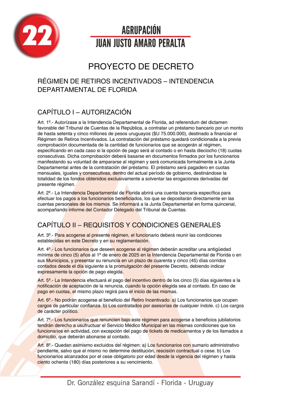 propuesta del partido colorado retiro incentivado 2