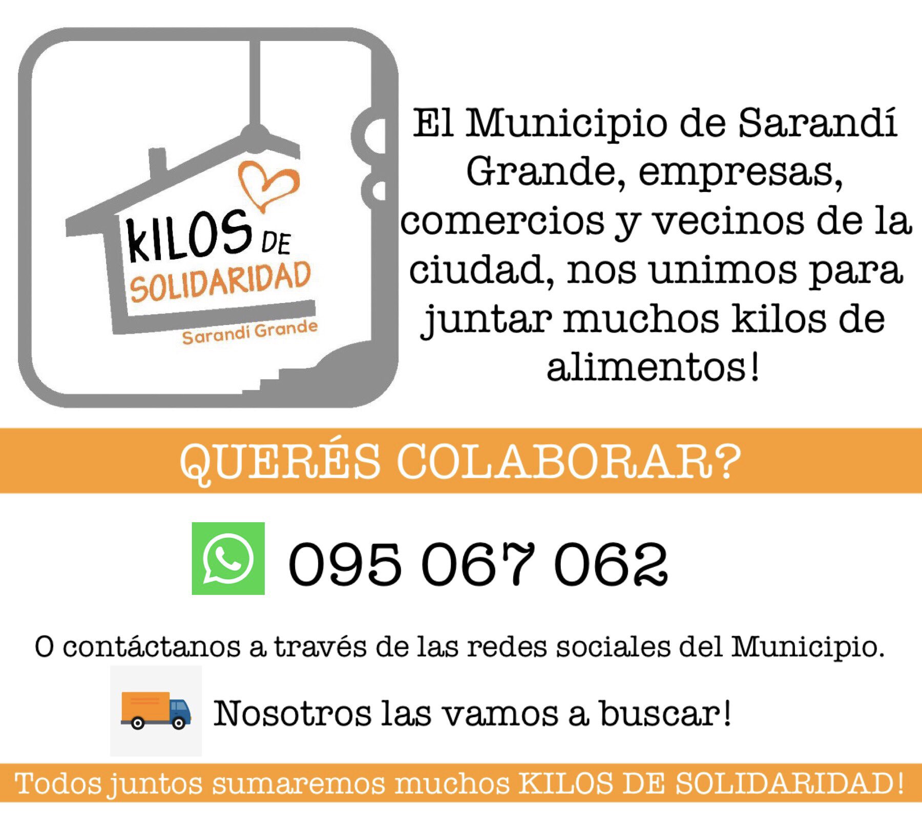 Municipio de Sarandí Grande impulsa el programa Kilos de Solidaridad 2