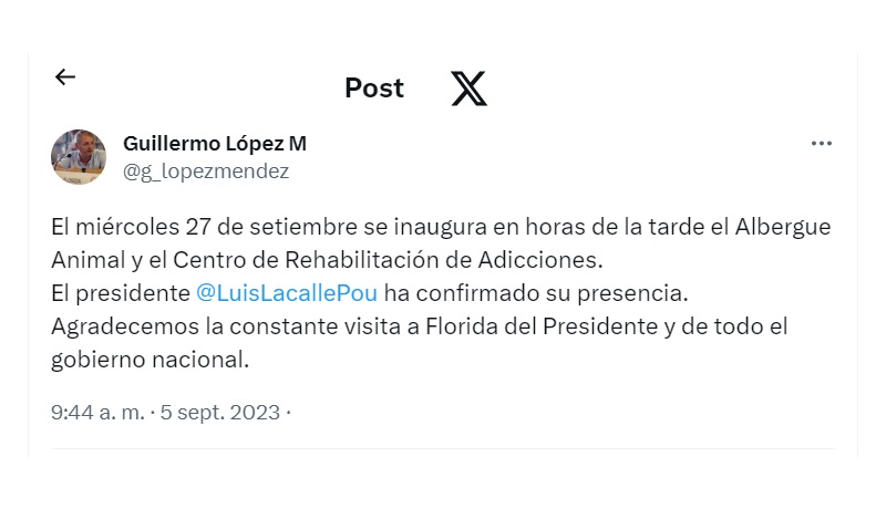 twitter de guillermo lopez